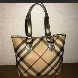 Authentic Burberry Nova Check tote